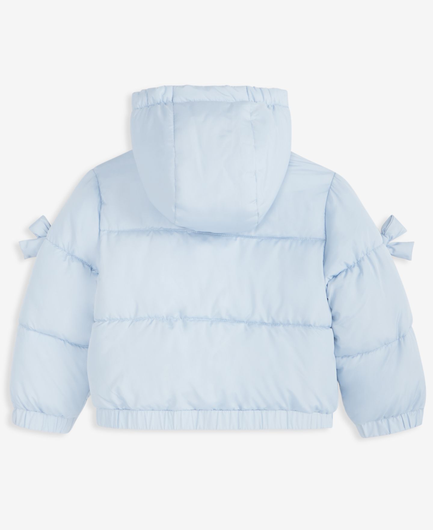 Куртка S Rothschild & CO Bow-Sleeve Hooded Bomber Jacket для девочек, цвет: Ледяной синий — фото 3