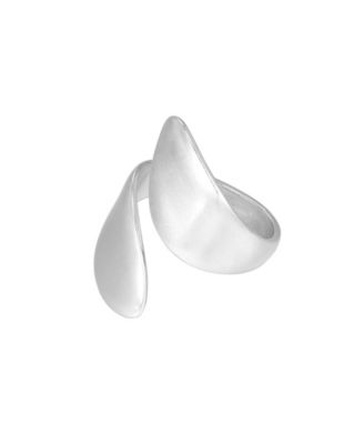 Tarnish Resistant Silver Overlap Petals Ring