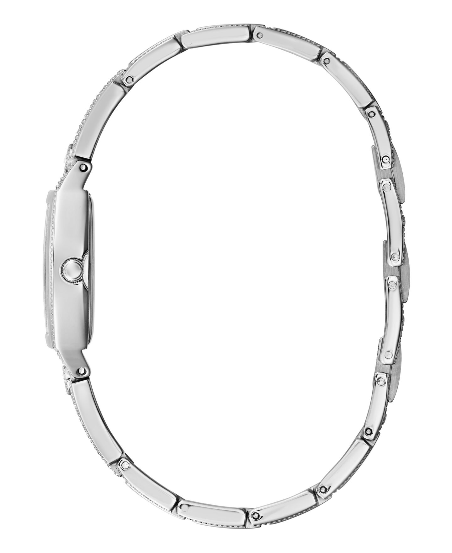 Женские часы GUESS Silver-Tone Glitz Watch 21mm — фото 4