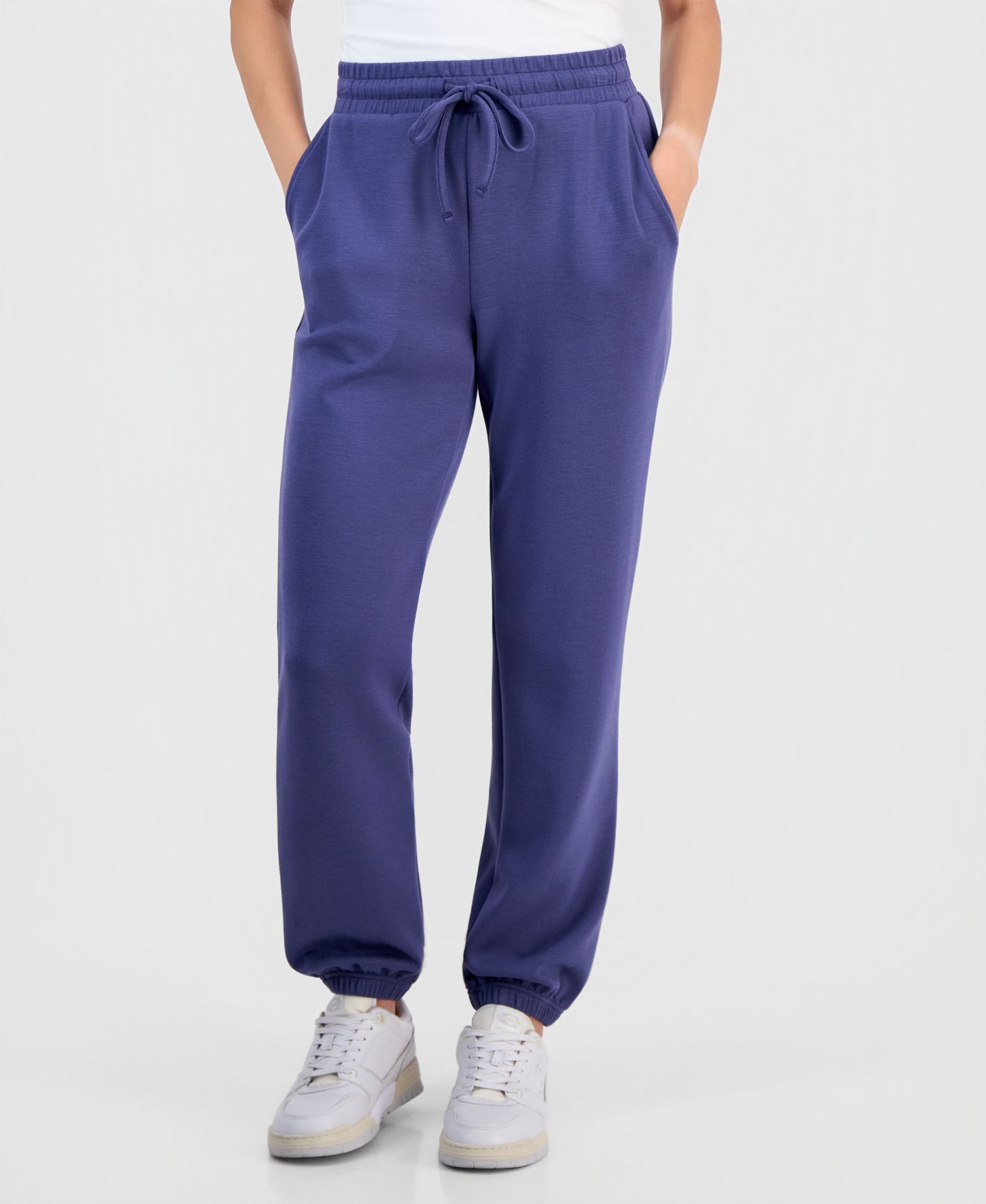Женские брюки Tinseltown Juniors' Drawstring-Waist Scuba Jogger, цвет: Синий — фото 2