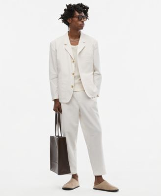 Men's Relaxed Linen Unlined Blazer & Relaxed Linen Double Pleat Pants, Macy's Exclusive