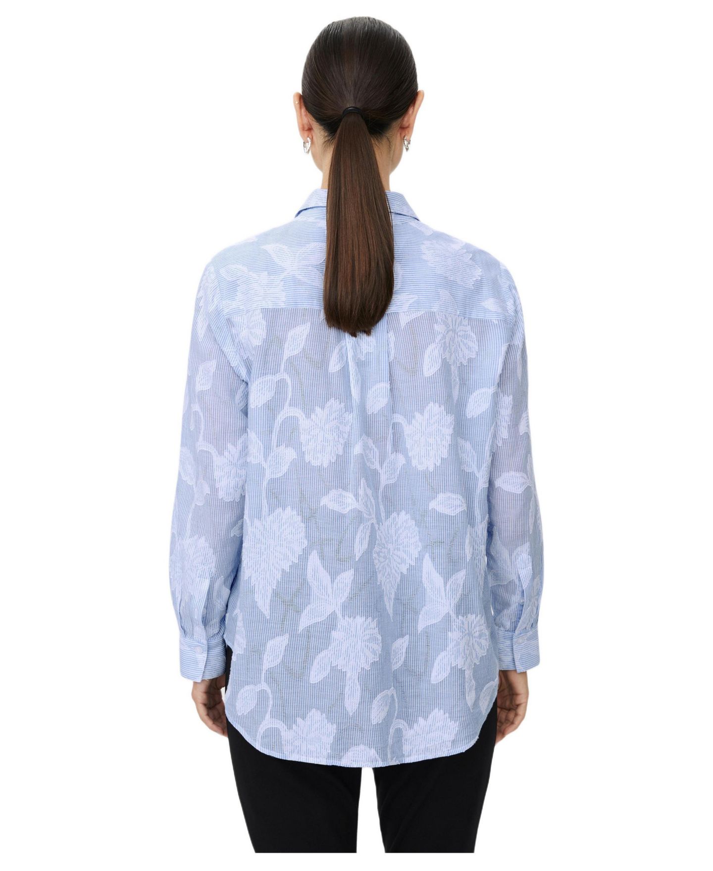 Женская рубашка Masai Copenhagen MaImma Floral Print, цвет: Синий — фото 3