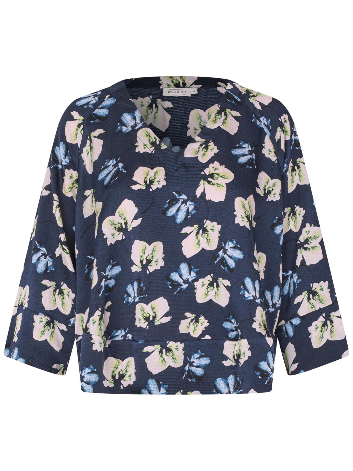 Женская блузка Masai Copenhagen MaBenika Floral Print, цвет: Тёмно-синий — фото 6