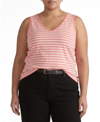 Plus Size Double V Tank