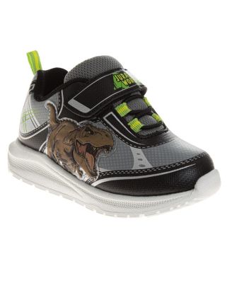 Big Boys Jurassic World Light Up Fashion Sneakers Dinosaur Design Ready Easy On/Off Durable Comfort Fit