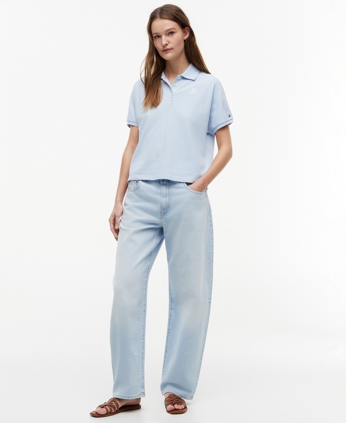 Tommy Hilfiger Women's Barrel Leg Jeans
