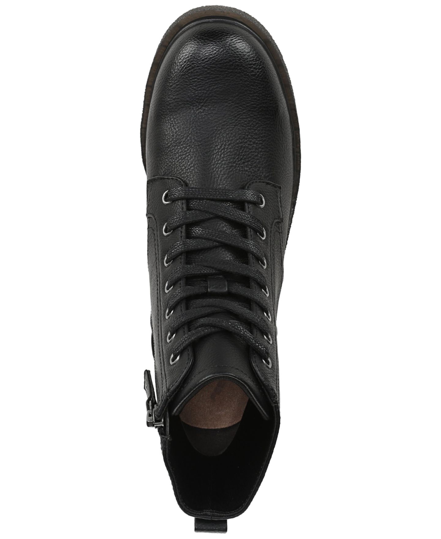 Женские ботинки Dr. Scholl's Aviation Lace-Up Short, цвет: Чёрная искусственная кожа — фото 4