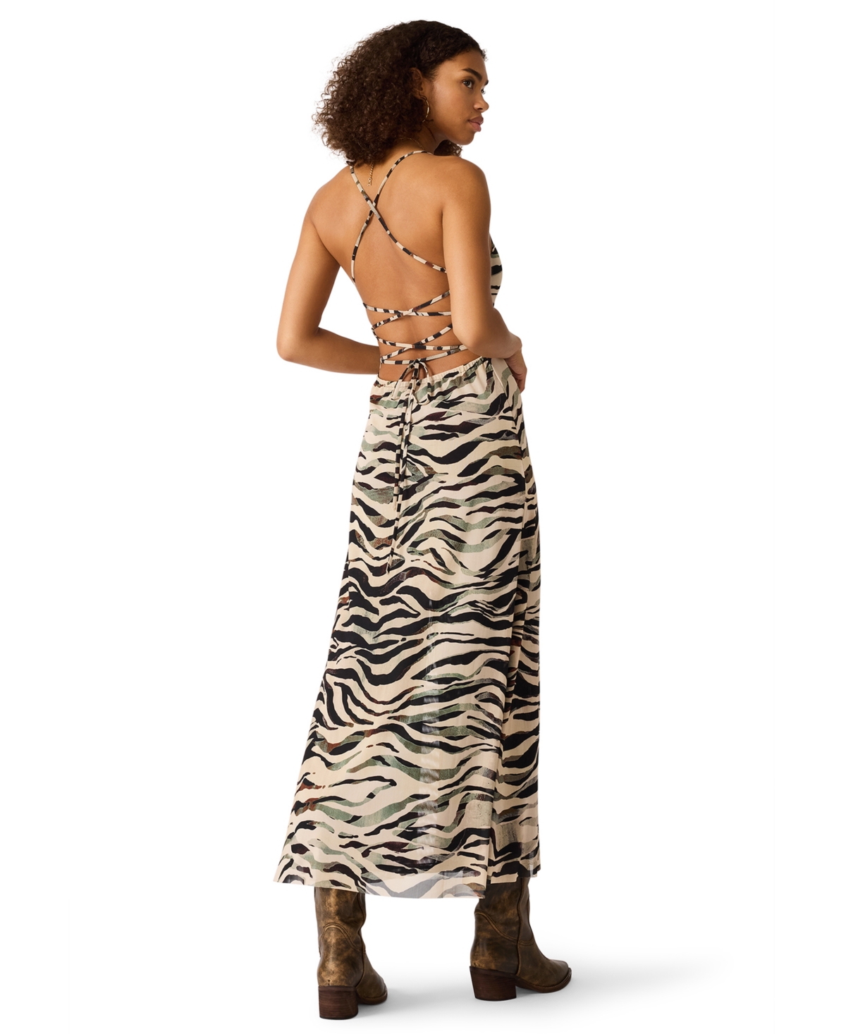 Steve Madden Women's Adella Square Neck Maxi Dress