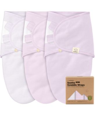 3pk Soothe Wren Swaddle Sleep Sacks, Organic Newborn Swaddles Wrap 0-3 Months, Soft Baby Wearable Blanket