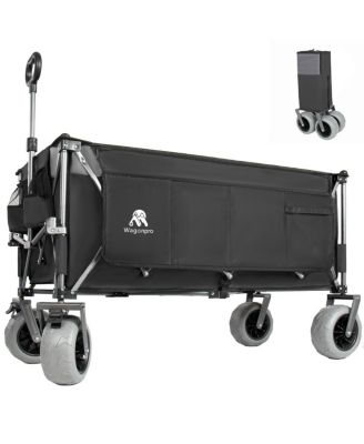 52-inch Heavy-Duty Foldable Utility Wagon 560lbs Capacity Collapsible Design