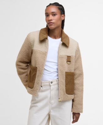 Women's Malena Collared Cropped Fleece Jacket