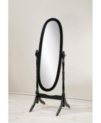 Traditional Queen Anna Style Wood Floor Cheval Mirror for Home