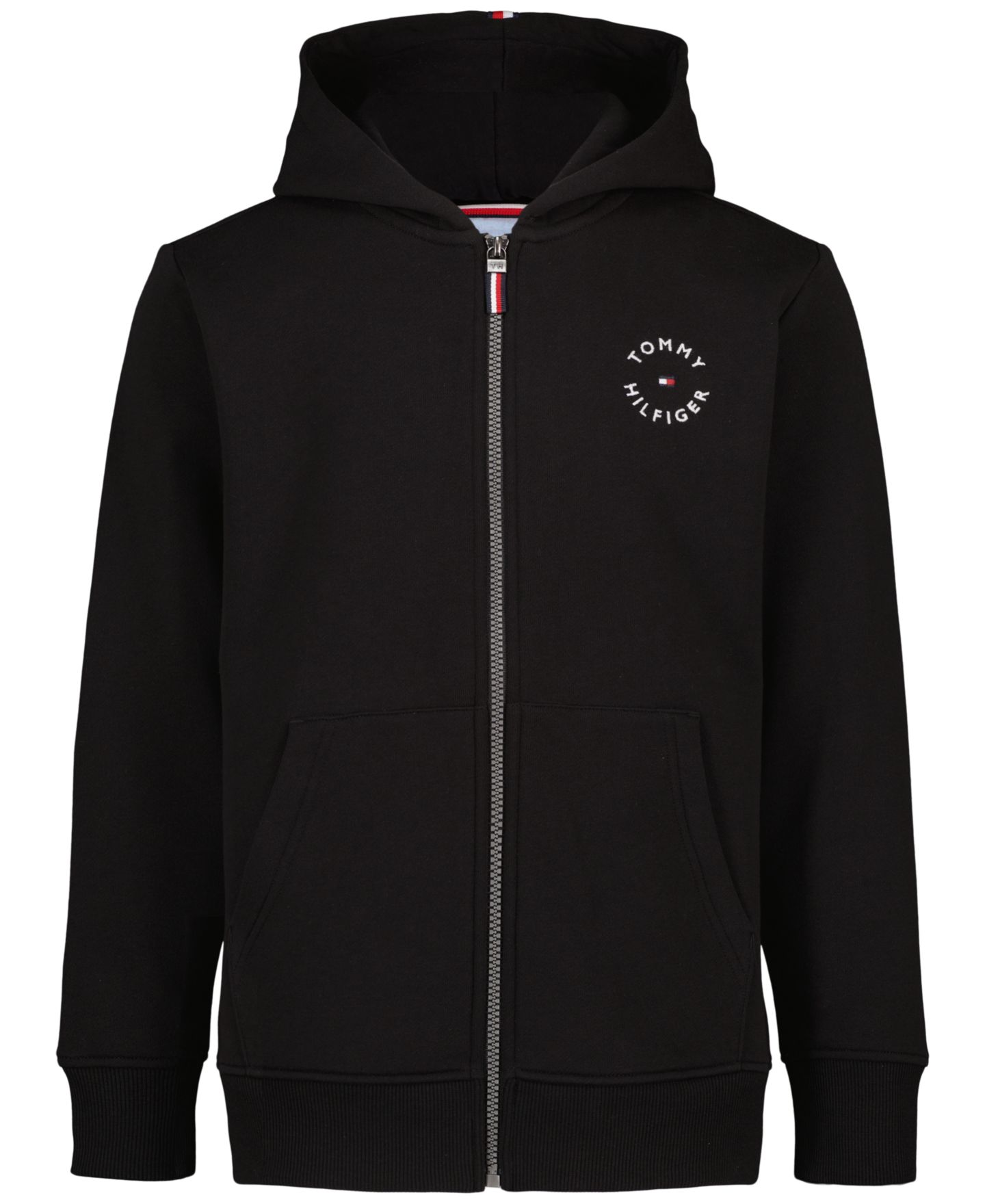 Худи Tommy Hilfiger Elevated Full-Zip для мальчиков, цвет: Чёрный — фото 5