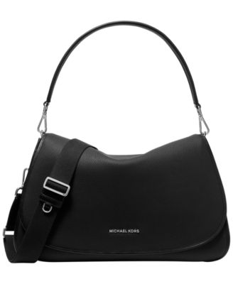 Men's Holmes Extra-Large Pebbled Leather Convertible Messenger Bag