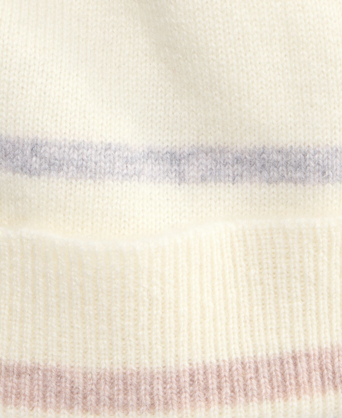 Женская шапка Charter Club Mixed Stripe Cashmere Cuffed Beanie, цвет: Mi St Vani — фото 2