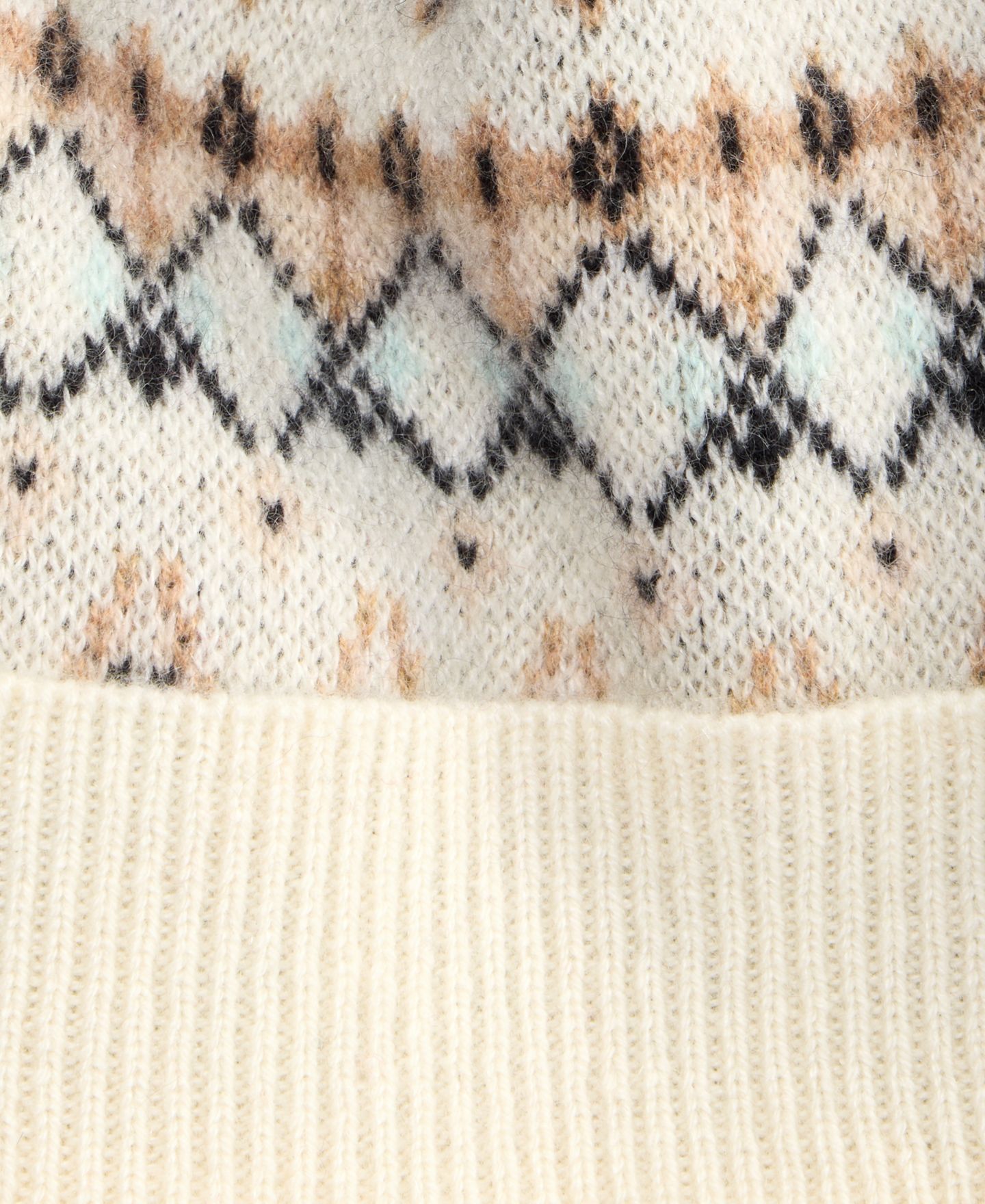 Женская шапка Charter Club Fair Isle Cashmere Cuffed Beanie, цвет: Mi Frt Van — фото 2