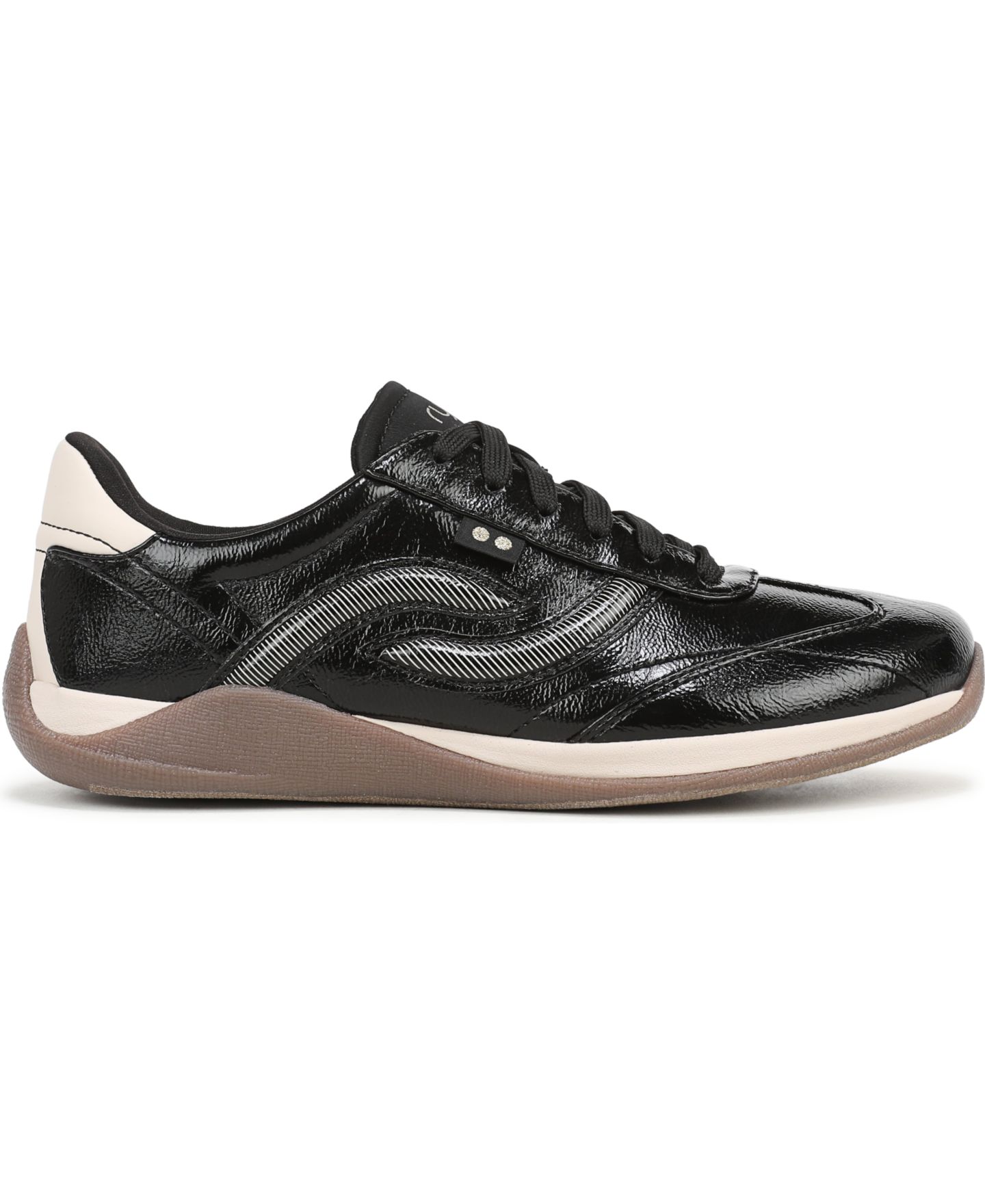 Женские кроссовки Ryka Era Low Profile Lace Up, цвет: Чёрная искусственная кожа — фото 2