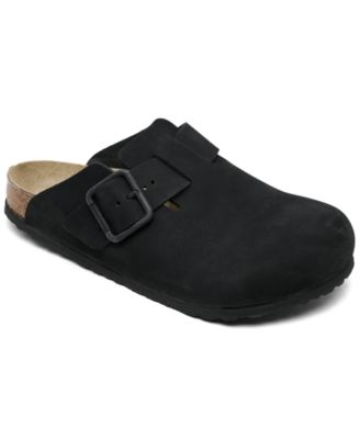 Men's Boston Nubuck Leather Wire Buckle Clogs from Finish Line