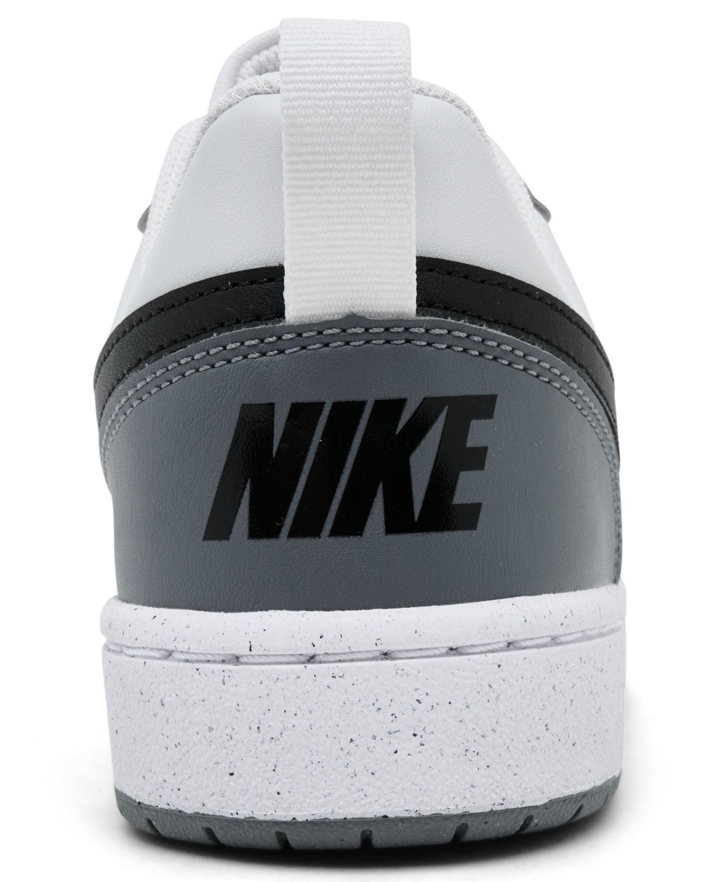 Кроссовки Nike Court Borough Low Recraft Lifestyle Sneakers from Finish Line для мальчиков, цвет: Серебристый / Чёрный — фото 4