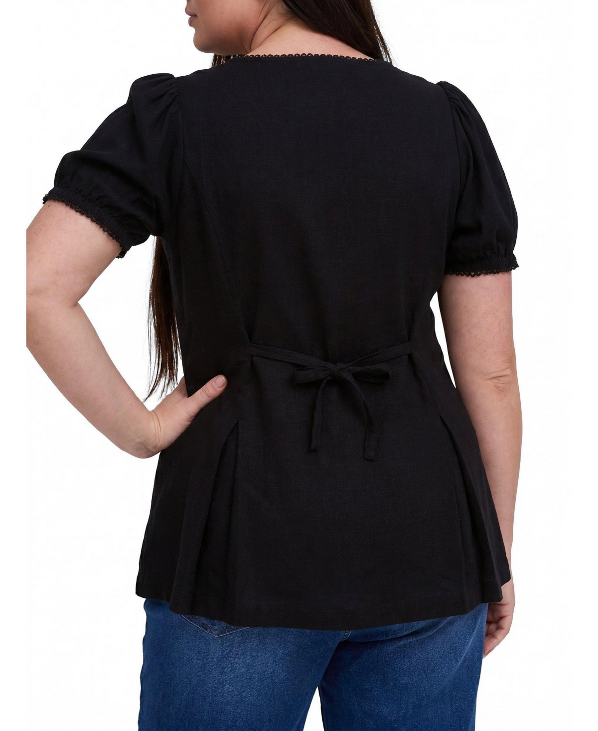 Torrid Plus Belle Isle Button Front Top