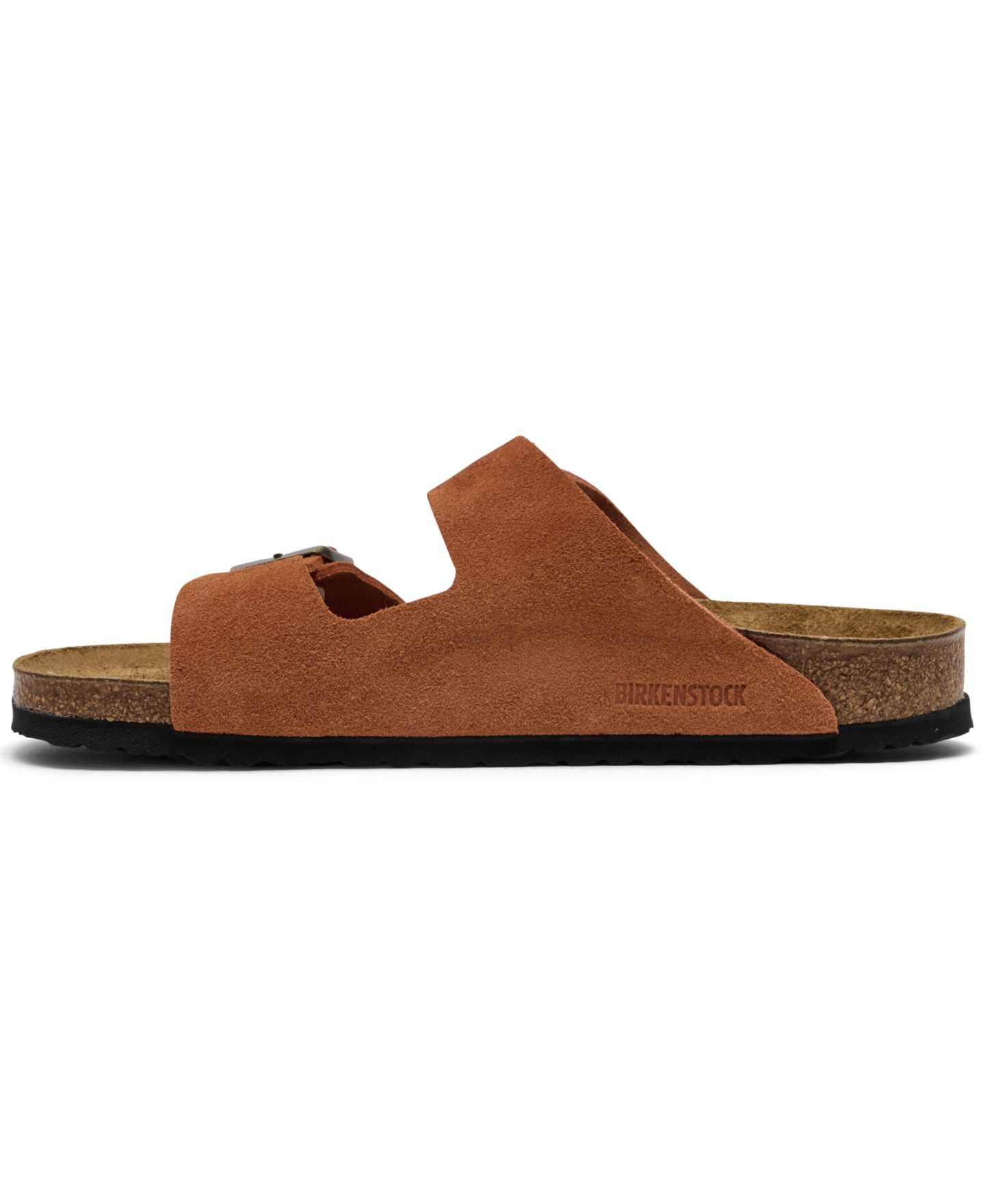 Мужские сандалии Birkenstock Arizona Suede Leather, цвет: Тёмный ржавый — фото 3