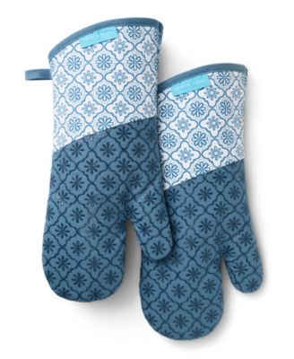 Allover Geo Floral 2-Pack Oven Mitts