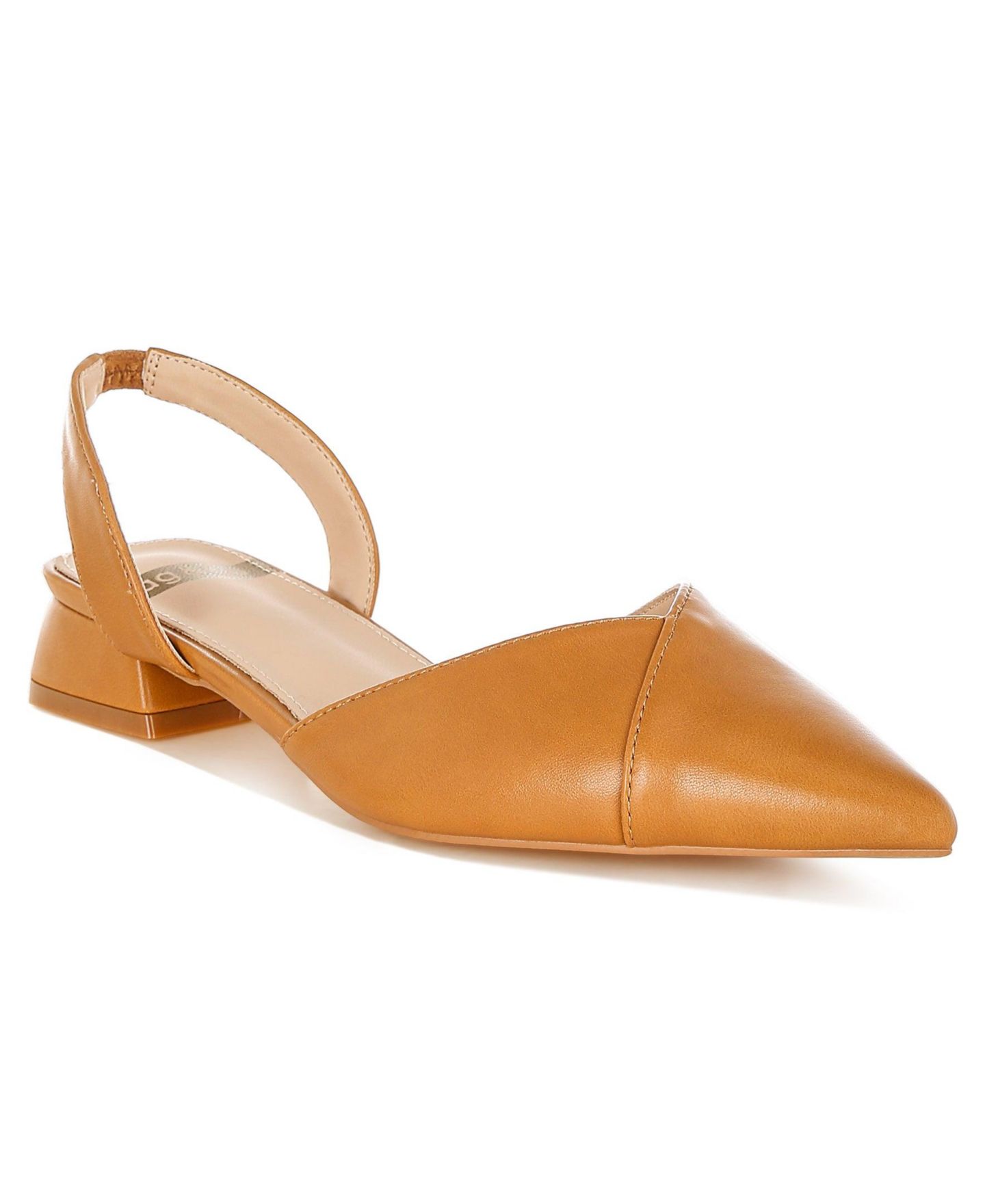 Женские сандалии Rag & Co Tijay Soft Real Leather Slingback, цвет: Рыжевато-коричневый кожаный — фото 8