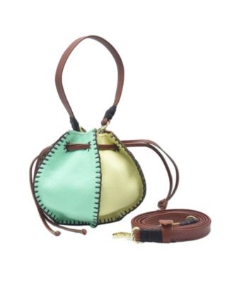 Mini Bucket Leather Pouch Bag