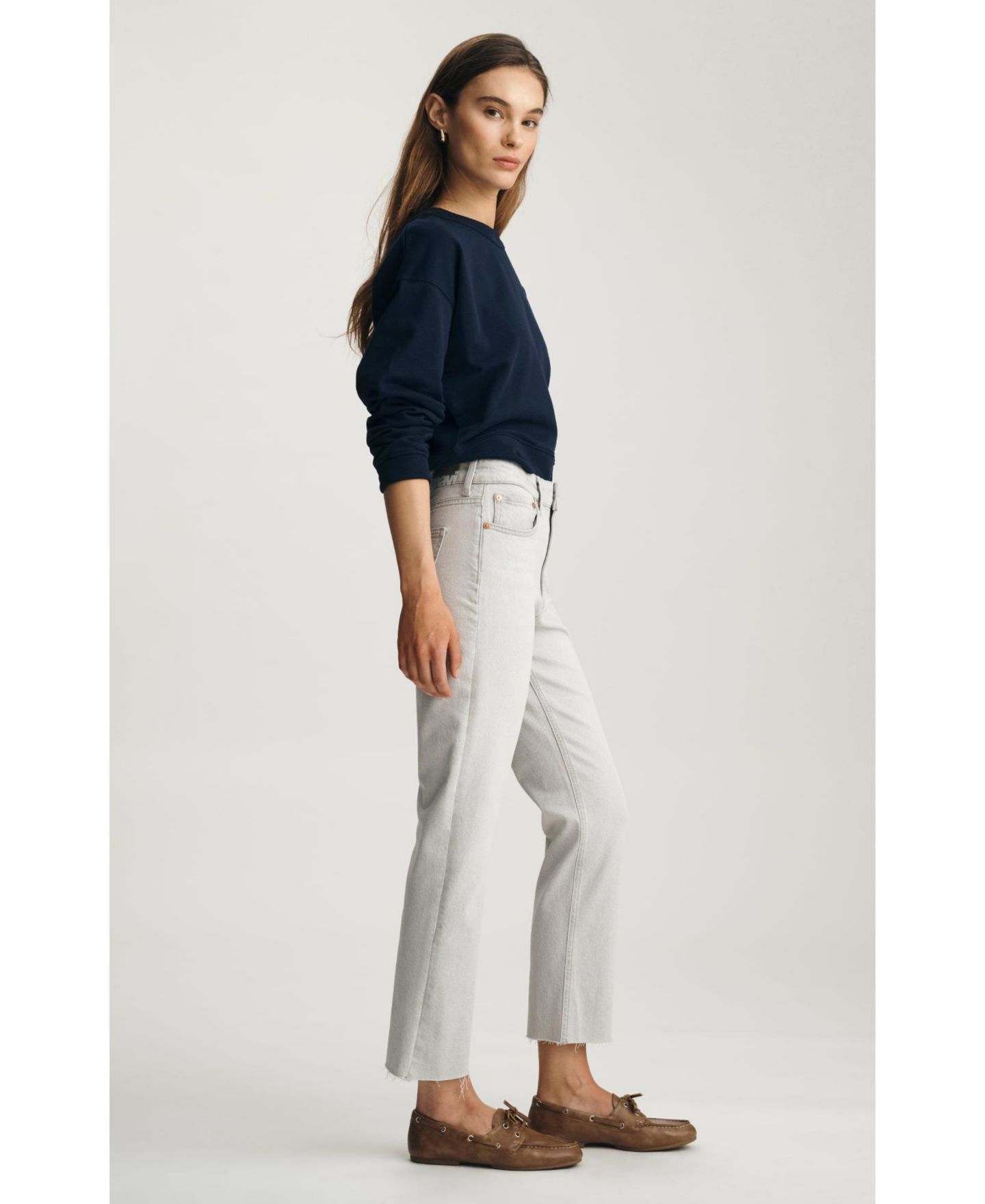 Женские джинсы Mavi Jeans New York High Rise Straight Leg In Ice Grey Classic Blue, цвет: Ледяной серый синий — фото 4