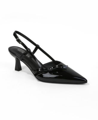 Women's Cornelia Bow Accented Patent Slingback Heels