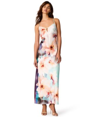 Juniors' Gilette Floral Print Slip Dress
