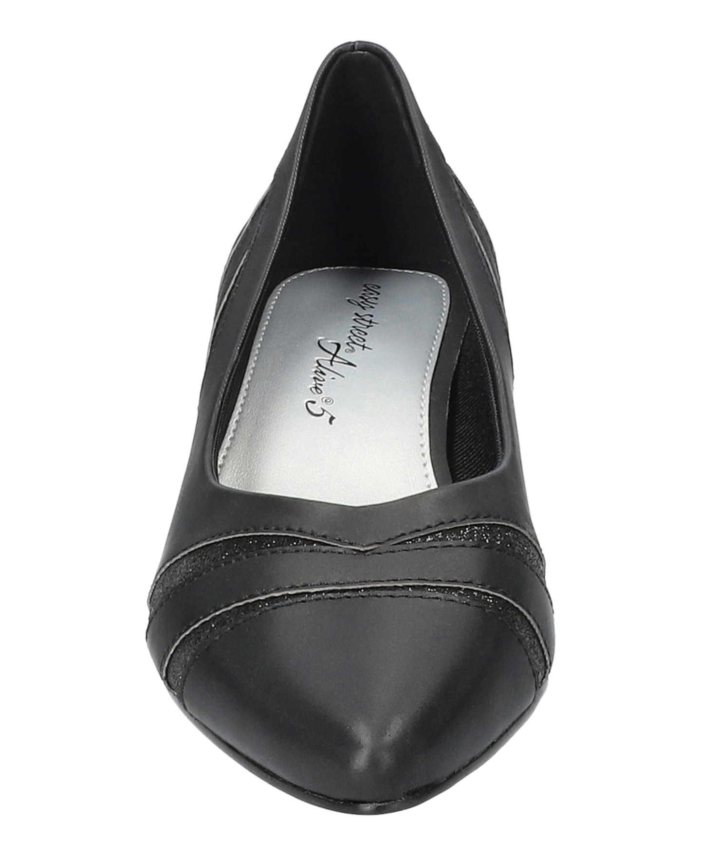 Женские туфли Easy Street Lizbeth Slip-On Pumps, цвет: Чёрный атласный — фото 6