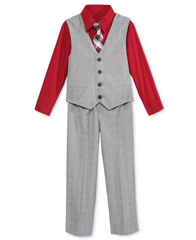 Nautica Little Boys' 3-Pc. Vest, Shirt & Pants Set