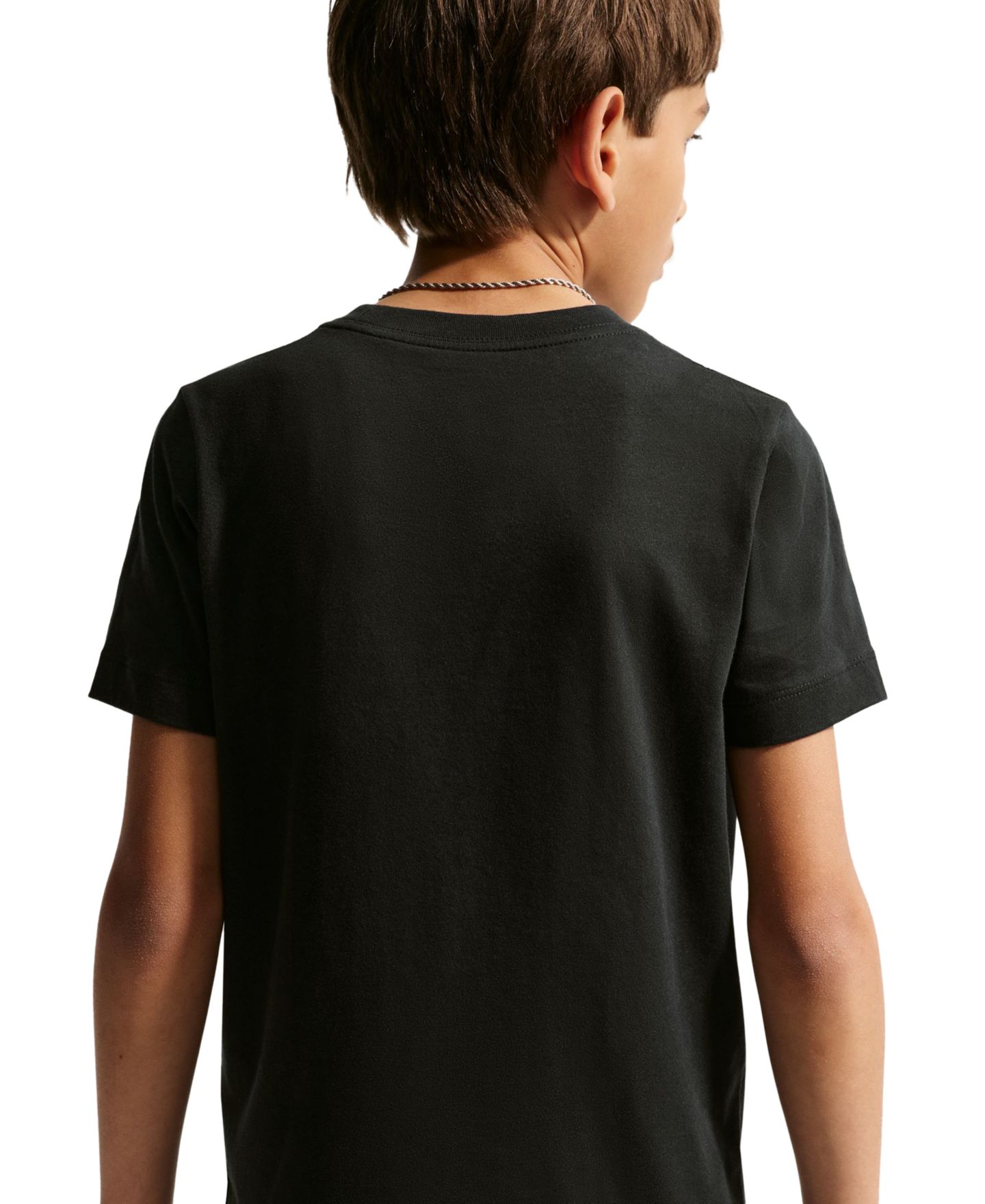 Футболка Nike Sportswear Short-Sleeve T-Shirt для мальчиков, цвет: Чёрный — фото 5