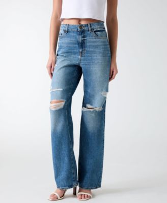 Women's High-Rise Straight-Leg Jeans