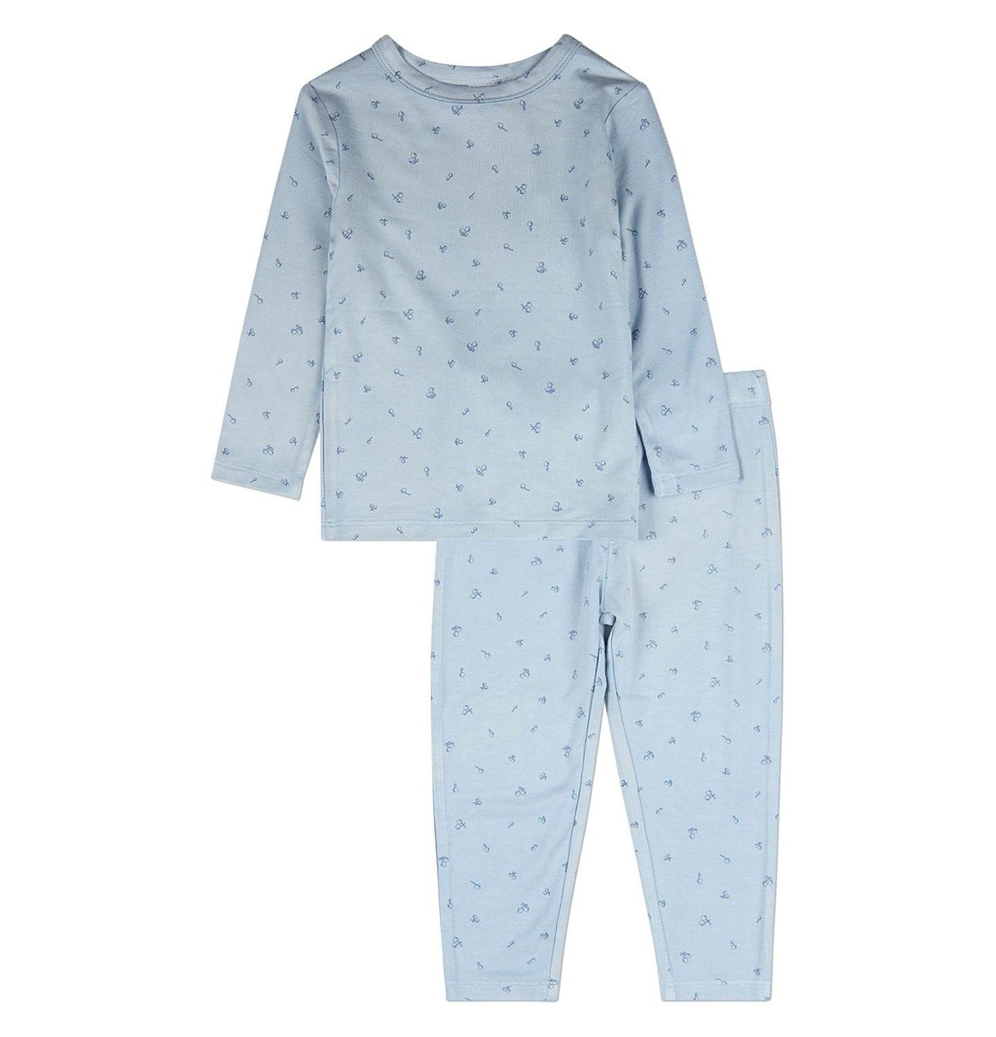 MeMoi Toddler Girls Delightful Cherries 2 Pc Lounge Set, цвет: Синий — фото 1