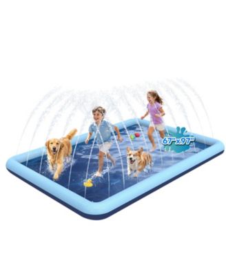 Dog Splash Pad Sprinkler Pool Outdoor Water Yard 97"x 67
