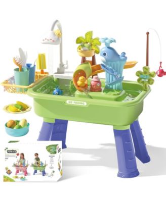Sand Water Table Fishing Game Kitchen Sink Summer Toy