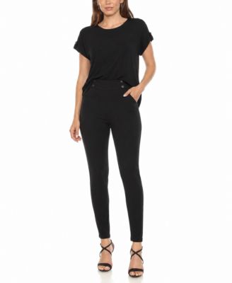 Women's Dolman Short-Sleeve Top and Scuba Pants Set