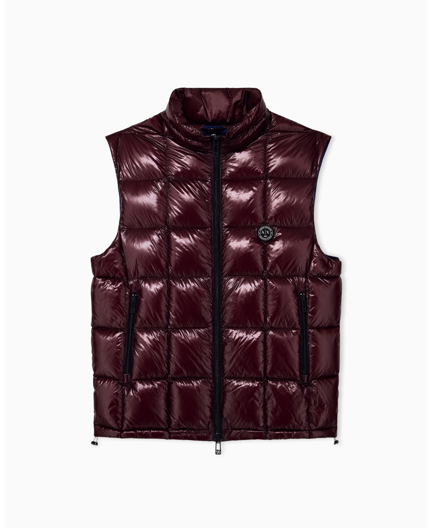 Мужской жилет A|X Armani Exchange Nylon Metallic Shine Down Vest, цвет: Andorra — фото 1