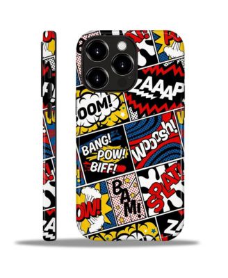 Military Grade Dual Layer iPhone Case, Comic Blast Mix Shockproof Anti-Slip Durable Protective Phone Cover
