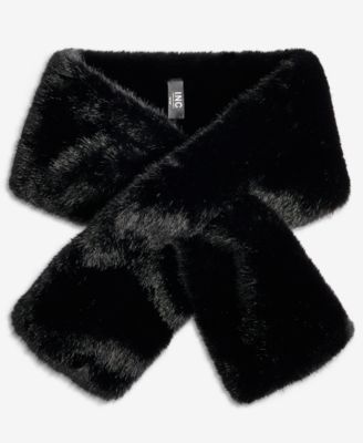 Women's Faux-Fur Tipped Muffler
