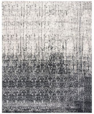 Retro RET2770 Black and Gray 8' x 10' Area Rug