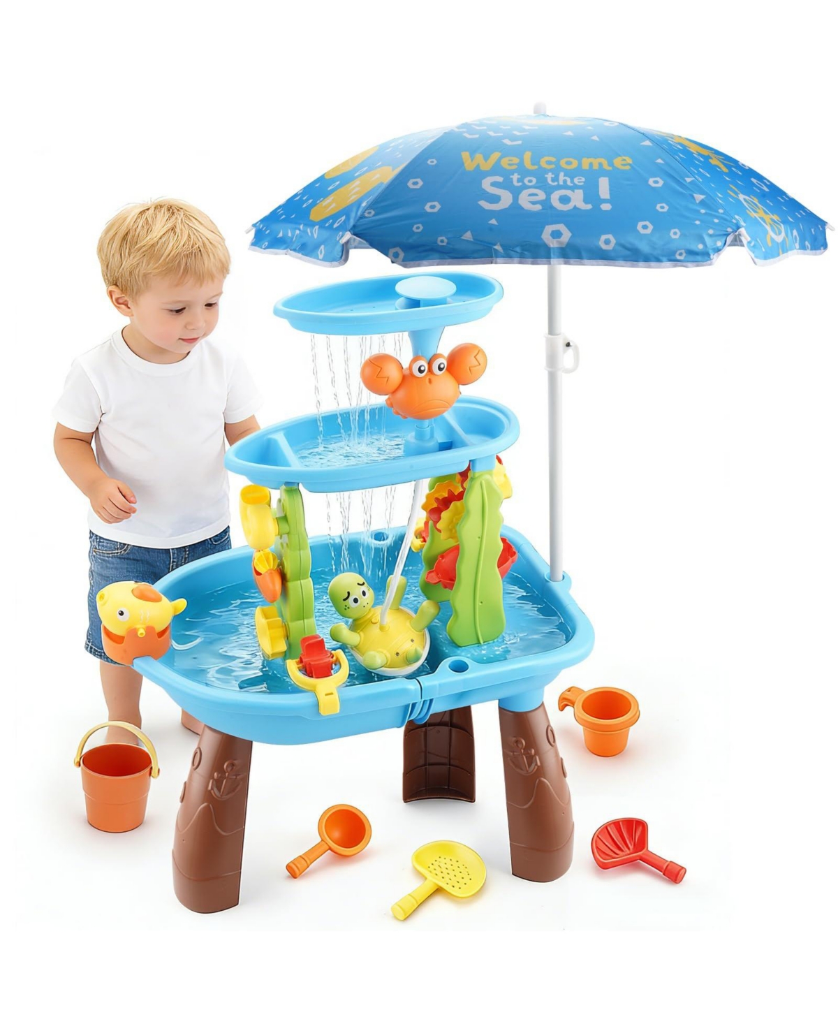 Gnuadz Water Table Sand Table Fishing Game Beach Sensory Play