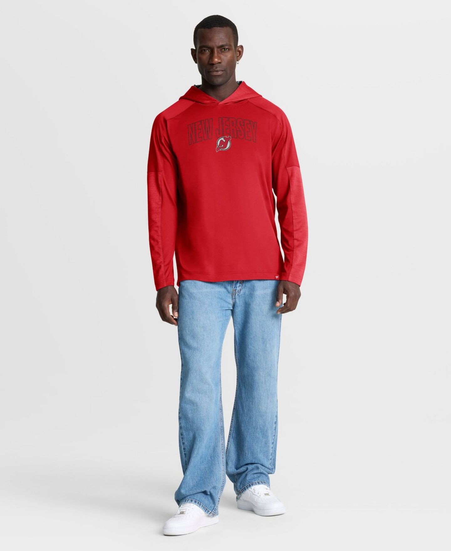 Мужское худи Fanatics Red New Jersey Devils Penalty Shot Long Sleeve T-Shirt — фото 3