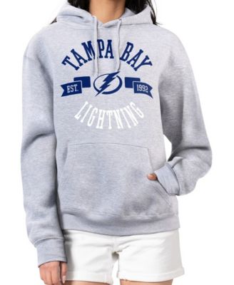 Women's Heather Gray Tampa Bay Lightning City Graphic Fleece Pullover Hoodie