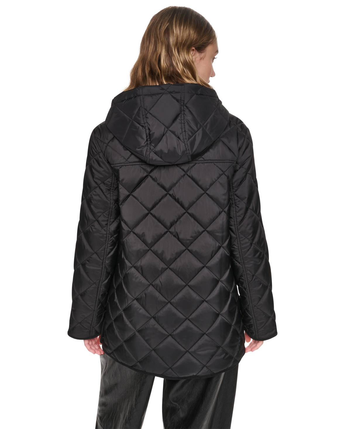 Dkny Women's Quilted Barn Coat