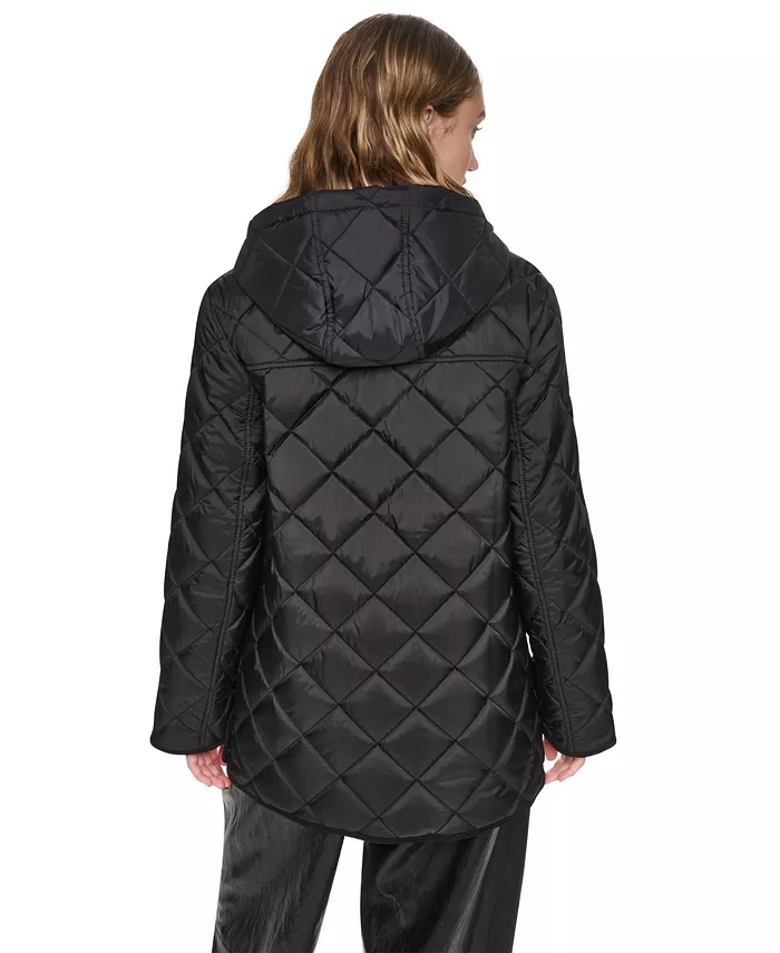 Women's Quilted Barn Coat - thumbnail 5