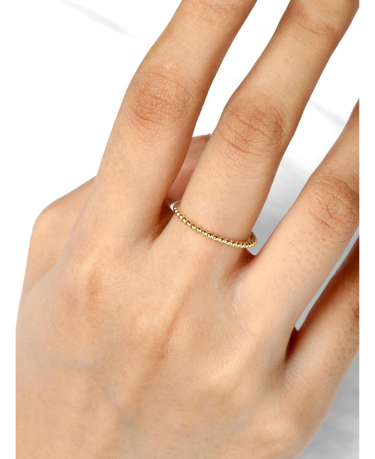 Devata Beaded Ball Ring 14K Gold