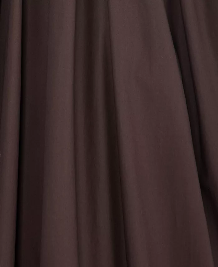 Women's Pull-On Cotton Poplin Midi Skirt - thumbnail 2